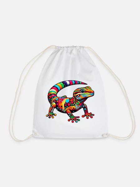 Gecko - Turnbeutel - Weiß