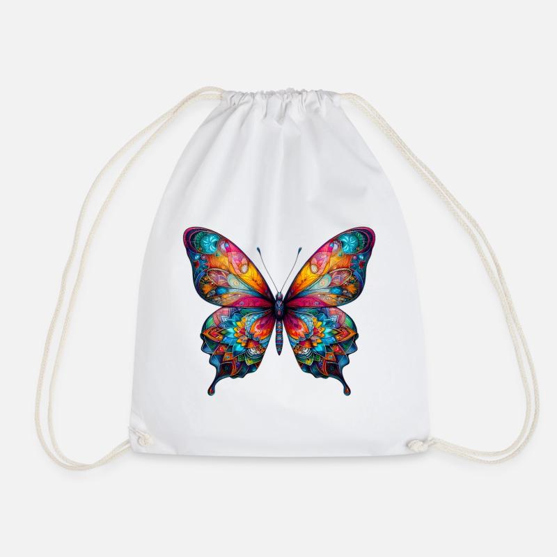 Schmetterling - Turnbeutel - Weiß