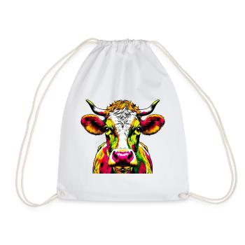 Vache - Sac de sport léger - blanc - Devant