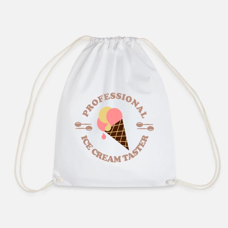 Eiskrem Tester - Drawstring Bag - white