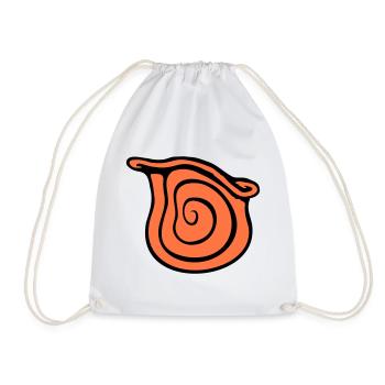 Snail Shell Snail Insect House Spiral Cool - Drawstring Bag - white - Front