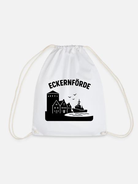 eckernförde schleswig holstein - Turnbeutel - Weiß