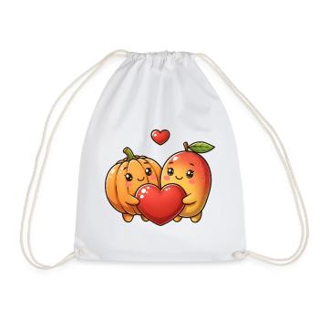 Câlins Sucrés de Citrouille et Pêche - Sac de sport léger - blanc - Devant