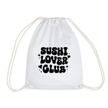 Club des amateurs de sushi cuisine japonaise drôle - Sac de sport léger - blanc - Devant