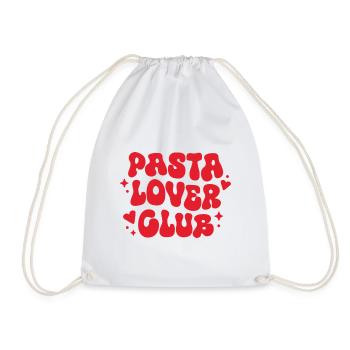 Club des amateurs de pâtes, cuisine italienne, rétro esthétique rouge - Sac de sport léger - blanc - Devant
