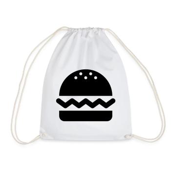 Hamburgers, burgers - Sac de sport léger - blanc - Devant