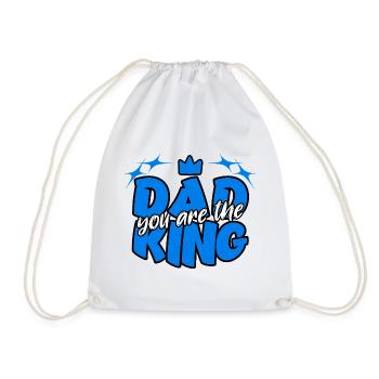 PAPA Tu es le roi - Sac de sport léger - blanc - Devant