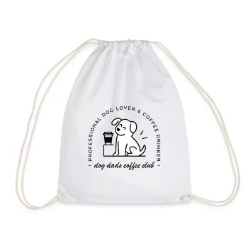 Citations drôles de papa de chien amoureux du café - Sac de sport léger - blanc - Devant