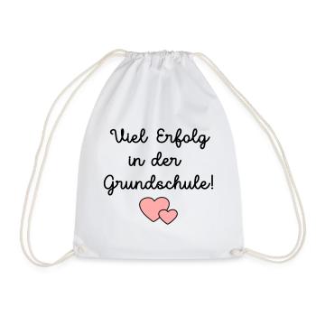Einschulung Grundschule Schulkind - Turnbeutel - Weiß - Vorne