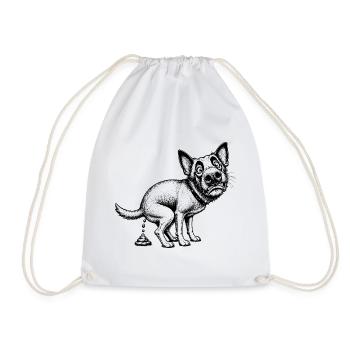 Hunde - Turnbeutel - Weiß - Vorne