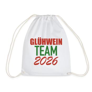 Glühwein Team 2026 - Turnbeutel - Weiß - Vorne