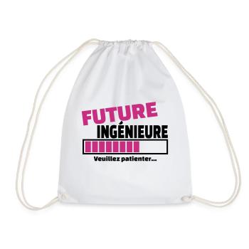 future ingénieure - Sac de sport léger - blanc - Devant