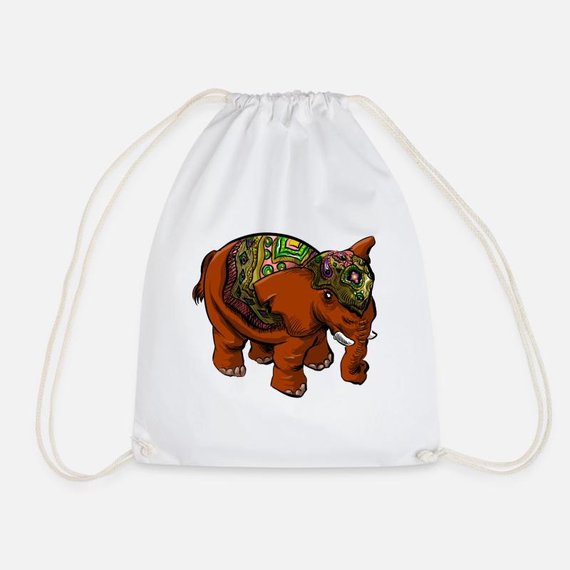Elefant - Turnbeutel - Weiß