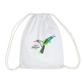 Je pense que je KOLIBRIERE égale - Sac de sport léger - blanc - Devant