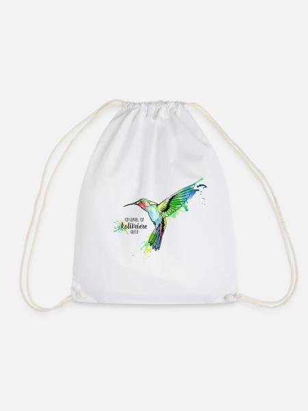 I think I HUMBLEED the same - Drawstring Bag - white