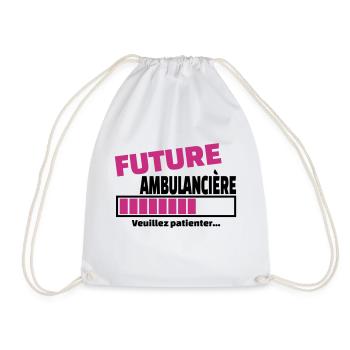 future ambulancière - Sac de sport léger - blanc - Devant