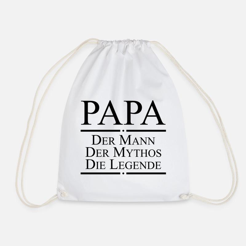 Dad legend - Drawstring Bag - white