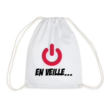 En veille... - Drawstring Bag - white - Front