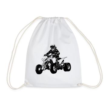 Quad Racing - ATV Racer - Sac de sport léger - blanc - Devant