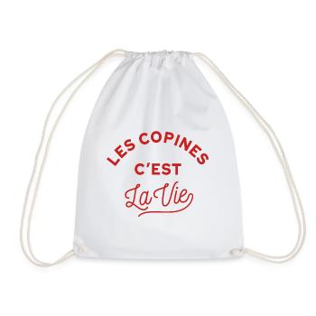Les copines c'est la vie ! - Sac de sport léger - blanc - Devant