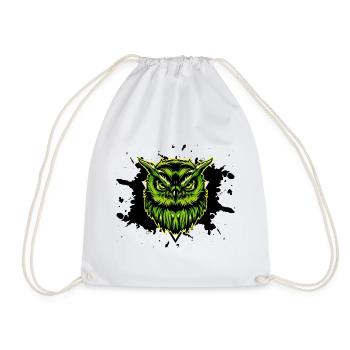 Hibou Owl Oiseau Animal Animal Nuit - Sac de sport léger - blanc - Devant