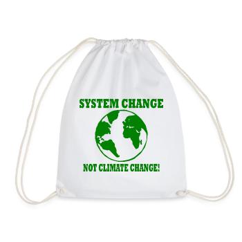 system change not climate change - Turnbeutel - Weiß - Vorne