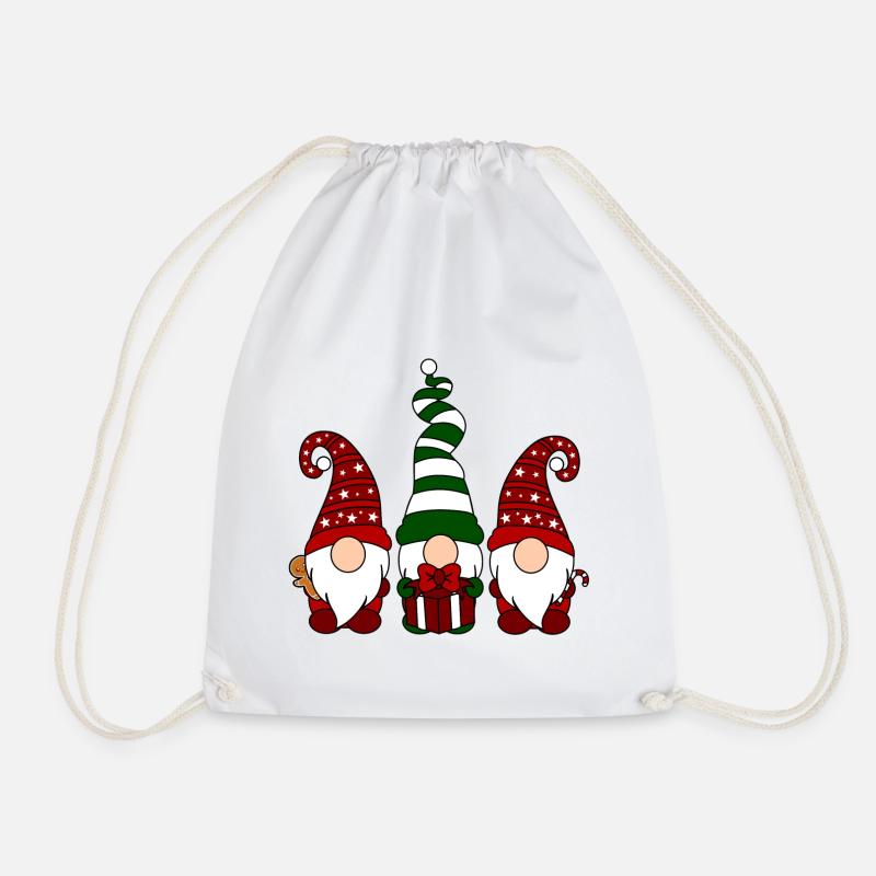 Weihnachtswichtel - Turnbeutel - Weiß