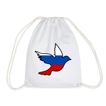 Russland - Turnbeutel - Weiß - Vorne