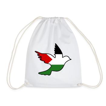 palestina - Drawstring Bag - white - Front