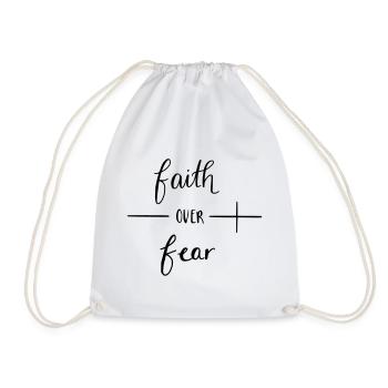 faith over fear - Turnbeutel - Weiß - Vorne