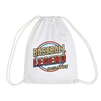 Baseball Legende - Turnbeutel - Weiß - Vorne