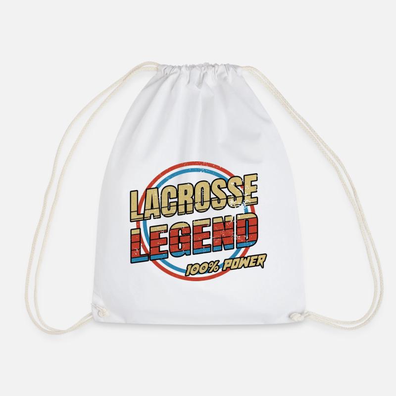 Lacrosse Legende - Turnbeutel - Weiß