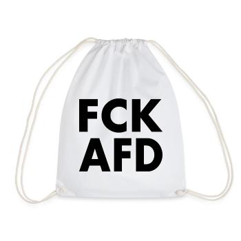 Fck afd - Turnbeutel - Weiß - Vorne