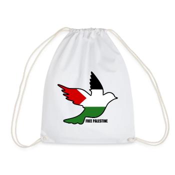 Free palestine - Sac de sport léger - blanc - Devant