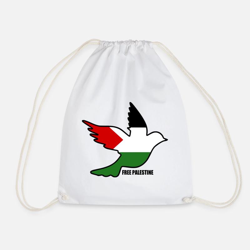 Free palestine - Turnbeutel - Weiß