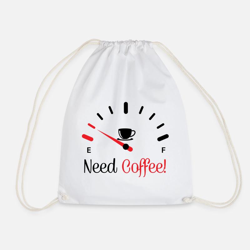 Brauche Kaffee 1 - Turnbeutel - Weiß