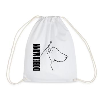 Doberman Profil Chiens Chien Wilsigns - Sac de sport léger - blanc - Devant
