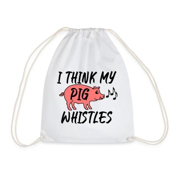Je pense que mon cochon siffle - Sac de sport léger - blanc - Devant