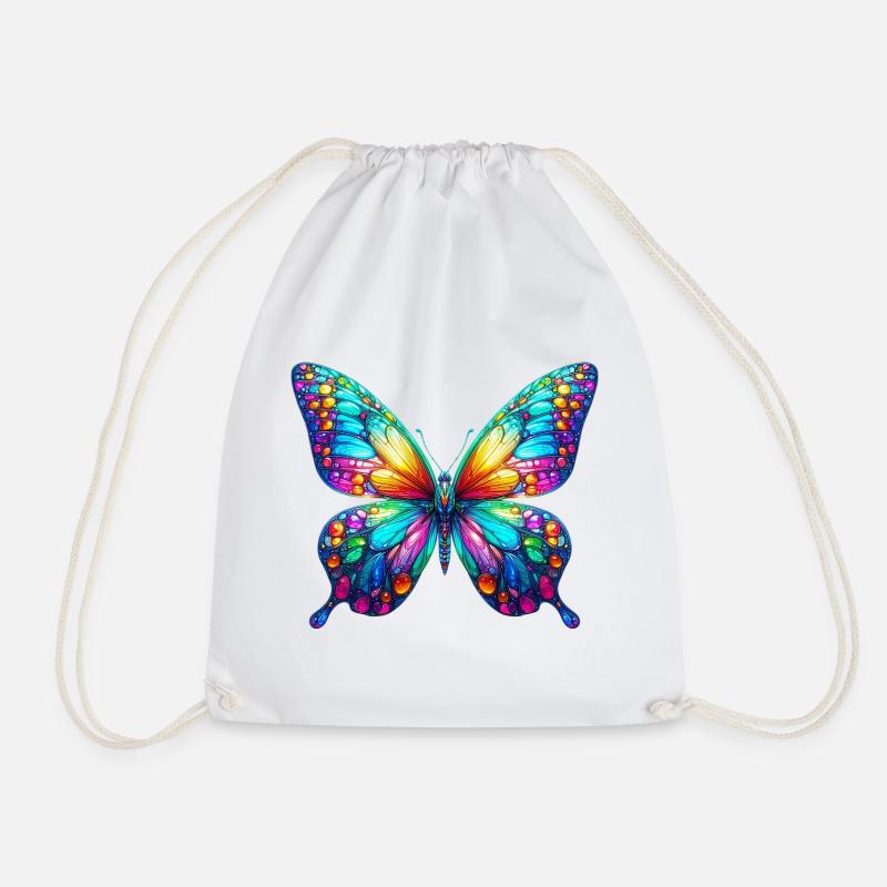 Schmetterling - Turnbeutel - Weiß