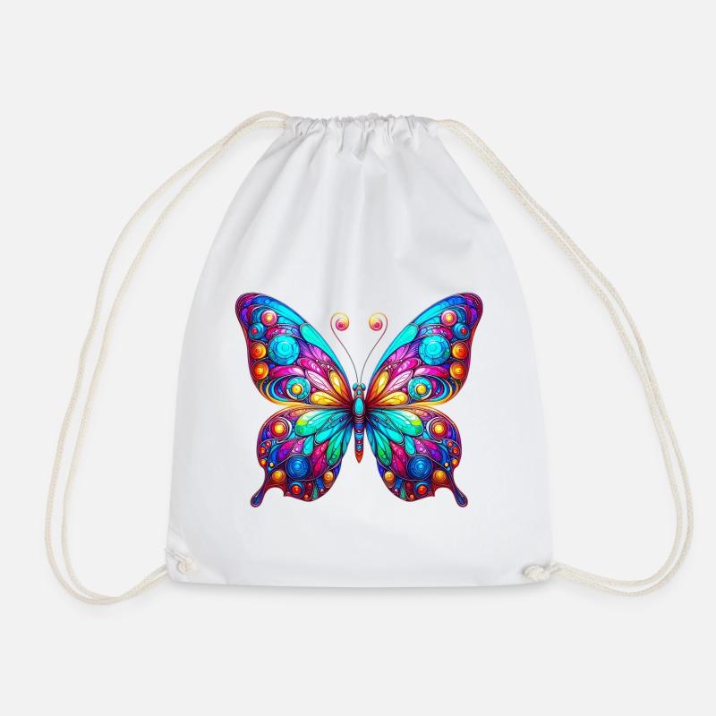 Schmetterling - Turnbeutel - Weiß