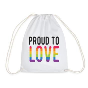 LGBT Pride Month - Stolz zu lieben - Turnbeutel - Weiß - Vorne