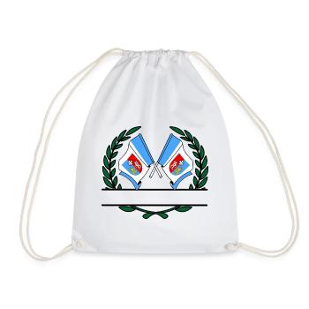 Flags Subcarpathia laurel wreath banner - Drawstring Bag - white - Front