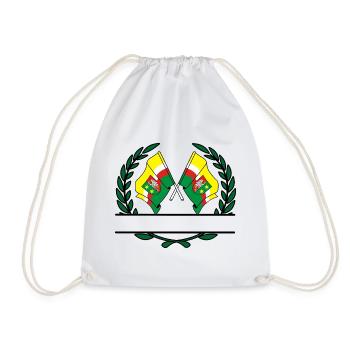 Drapeaux Lubusz couronne de laurier bannière - Sac de sport léger - blanc - Devant