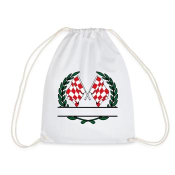 Drapeaux de la province du Brabant-Septentrional, bannière couronne de laurier - Sac de sport léger - blanc - Devant