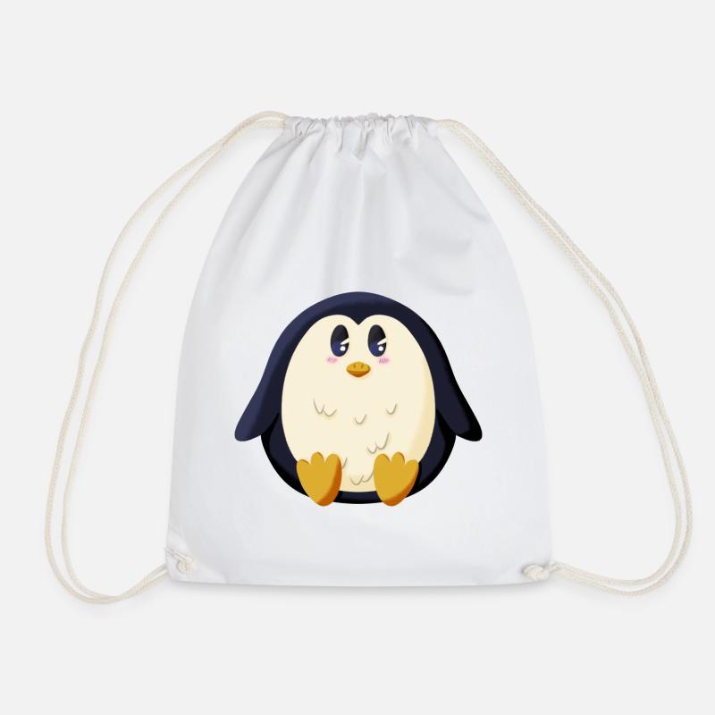Pummeliger Pinguin - Turnbeutel - Weiß