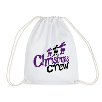 équipe drôle à Noël - Sac de sport léger - blanc - Devant