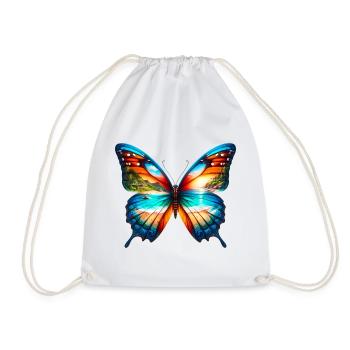 Papillon - Sac de sport léger - blanc - Devant