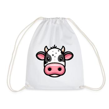Vache - Sac de sport léger - blanc - Devant