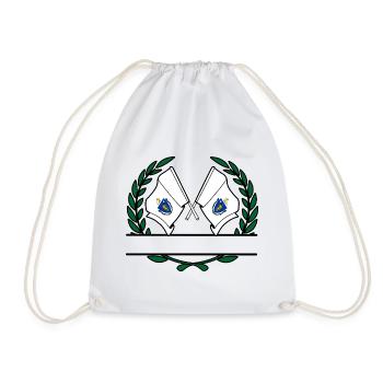 Drapeaux USA Massachusetts couronne de laurier bannière - Sac de sport léger - blanc - Devant