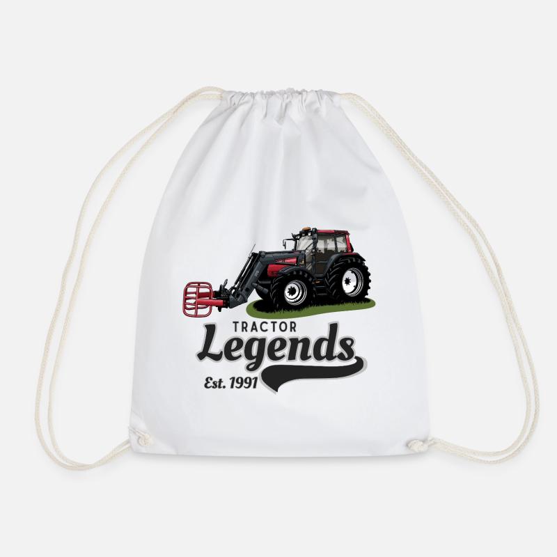 Traktor Legends Vintage Print - Sac de sport léger - blanc